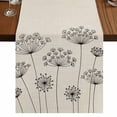 thumbnail image 1 of Table Runners 70 Inches Long Dress Scarves, Farmhouse Dandelion Farmhouse Coffee/Dining/Kitchen Table Decor, Holiday Table Runner, Spring Modern Minimalist Country Flower 13x70 Inch, 1 of 9