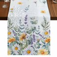 thumbnail image 1 of Table Runners 70 Inches Long Dress Scarves, Floral Eucalyptus Leaves Farmhouse Coffee/Dining/Kitchen Table Decor, Holiday Table Runner, Daisy Summer Botanical Watercolor 13x70 Inch, 1 of 9