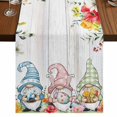 thumbnail image 1 of Table Runners 70 Inches Long Dress Scarves, Gnomes Easter Farmhouse Coffee/Dining/Kitchen Table Decor, Holiday Table Runner, Eucalyptus Spring Floral Eggs Leaves Wooden 13x70 Inch, 1 of 9