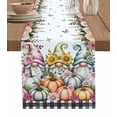 thumbnail image 1 of Table Runners 70 Inches Long Dress Scarves, Gnomes Pumpkins Fall Farmhouse Coffee/Dining/Kitchen Table Decor, Holiday Table Runner, Thanksgiving Floral Leaves Butterfly 13x70 Inch, 1 of 7