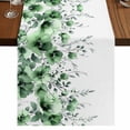 thumbnail image 1 of Table Runners 70 Inches Long Dress Scarves, Green Blooms Floral Farmhouse Coffee/Dining/Kitchen Table Decor, Holiday Table Runner, Farmhouse Spring Flowers Botanical 13x70 Inch, 1 of 9
