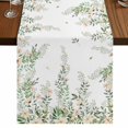 thumbnail image 1 of Table Runners 70 Inches Long Dress Scarves, Green Eucalyptus Leaves Farmhouse Coffee/Dining/Kitchen Table Decor, Holiday Table Runner, Spring Floral Weeping Farmhouse 13x70 Inch, 1 of 9