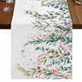 thumbnail image 1 of Table Runners 70 Inches Long Dress Scarves, Green Leaves Farmhouse Coffee/Dining/Kitchen Table Decor, Holiday Table Runner, Eucalyptus Leaves Weeping Summer Botanical 13x70 Inch, 1 of 9