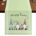 thumbnail image 1 of Table Runners 70 Inches Long Dress Scarves, Happy Easter Farmhouse Coffee/Dining/Kitchen Table Decor, Holiday Table Runner, Cute Gnomes Eggs Spring Daisy Flowers Green 13x70 Inch, 1 of 9
