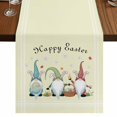 thumbnail image 1 of Table Runners 70 Inches Long Dress Scarves, Happy Easter Farmhouse Coffee/Dining/Kitchen Table Decor, Holiday Table Runner, Cute Gnomes Eggs Spring Daisy Flowers Yellow 13x70 Inch, 1 of 9