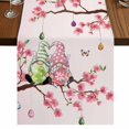 thumbnail image 1 of Table Runners 70 Inches Long Dress Scarves, Happy Easter Farmhouse Coffee/Dining/Kitchen Table Decor, Holiday Table Runner, Pink Spring Gnomes Eggs Flower Branch Rabbit 13x70 Inch, 1 of 9