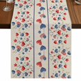 thumbnail image 1 of Table Runners 70 Inches Long Dress Scarves, Independence Day Farmhouse Coffee/Dining/Kitchen Table Decor, Holiday Table Runner, 4th of July Red Blue Strip Love Burlap 13x70 Inch, 1 of 9