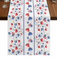 thumbnail image 1 of Table Runners 70 Inches Long Dress Scarves, Independence Day Farmhouse Coffee/Dining/Kitchen Table Decor, Holiday Table Runner, 4th of July Red Blue Strip Love Leaves 13x70 Inch, 1 of 9