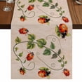 thumbnail image 1 of Table Runners 70 Inches Long Dress Scarves, Ladybugs Eucalyptus Farmhouse Coffee/Dining/Kitchen Table Decor, Holiday Table Runner, Spring Botanical Leaves Retro 13x70 Inch, 1 of 9
