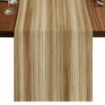 thumbnail image 1 of Table Runners 70 Inches Long Dress Scarves, Light Brown Wood Grain Farmhouse Coffee/Dining/Kitchen Table Decor, Holiday Table Runner, Western Farmhouse Barn Door 13x70 Inch, 1 of 9