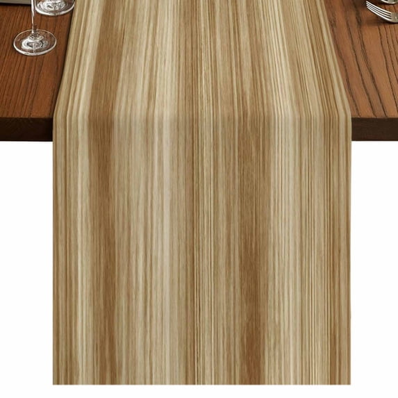 Table Runners 70 Inches Long Dress Scarves, Light Brown Wood Grain Farmhouse Coffee/Dining/Kitchen Table Decor, Holiday Table Runner, Western Farmhouse Barn Door 13x70 Inch