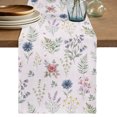 thumbnail image 1 of Table Runners 70 Inches Long Dress Scarves, Pink Dreamy Botanical Farmhouse Coffee/Dining/Kitchen Table Decor, Holiday Table Runner, Spring Floral Leaves Romantic 13x70 Inch, 1 of 9