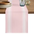 thumbnail image 1 of Table Runners 70 Inches Long Dress Scarves, Pink Striped Farmhouse Coffee/Dining/Kitchen Table Decor, Holiday Table Runner, Farmhouse Pink White Stripes Aesthetics 13x70 Inch, 1 of 9