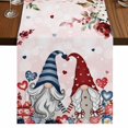 thumbnail image 1 of Table Runners 70 Inches Long Dress Scarves, Pink Valentine's Day Farmhouse Coffee/Dining/Kitchen Table Decor, Holiday Table Runner, Spring Floral Eucalyptus Leaves Gnomes 13x70 Inch, 1 of 9