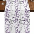 thumbnail image 1 of Table Runners 70 Inches Long Dress Scarves, Purple Grey Botanical Farmhouse Coffee/Dining/Kitchen Table Decor, Holiday Table Runner, Spring Floral Summer Farmhouse 13x70 Inch, 1 of 9