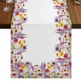 thumbnail image 1 of Table Runners 70 Inches Long Dress Scarves, Purple Lavender Farmhouse Coffee/Dining/Kitchen Table Decor, Holiday Table Runner, Watercolor Floral Daisy Botanical Spring 13x70 Inch, 1 of 9