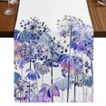 thumbnail image 1 of Table Runners 70 Inches Long Dress Scarves, Purple Onion Flowers Farmhouse Coffee/Dining/Kitchen Table Decor, Holiday Table Runner, Spring Floral Dandelion Botanical 13x70 Inch, 1 of 9