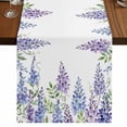 thumbnail image 1 of Table Runners 70 Inches Long Dress Scarves, Purple Weeping Flowers Farmhouse Coffee/Dining/Kitchen Table Decor, Holiday Table Runner, Spring Floral Elegant Pastoral 13x70 Inch, 1 of 9