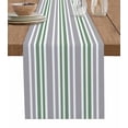 thumbnail image 1 of Table Runners 70 Inches Long Dress Scarves, Sage Green Grey Striped Farmhouse Coffee/Dining/Kitchen Table Decor, Holiday Table Runner, Horizontal Lines Simple Minimalist 13x70 Inch, 1 of 7