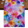 thumbnail image 1 of Table Runners 70 Inches Long Dress Scarves, Spring Floral Farmhouse Coffee/Dining/Kitchen Table Decor, Holiday Table Runner, Pink Flowers Farmhouse Elegant Pastoral 13x70 Inch, 1 of 9
