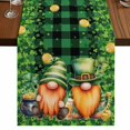 thumbnail image 1 of Table Runners 70 Inches Long Dress Scarves, St. Patrick's Day Farmhouse Coffee/Dining/Kitchen Table Decor, Holiday Table Runner, Lucky Shamrocks Harp Beer Farmhouse Plaid 13x70 Inch, 1 of 9