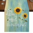 thumbnail image 1 of Table Runners 70 Inches Long Dress Scarves, Sunflowers Farmhouse Coffee/Dining/Kitchen Table Decor, Holiday Table Runner, Modern Bee You Are My Sunshine Green 13x70 Inch, 1 of 9