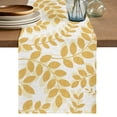 thumbnail image 1 of Table Runners 70 Inches Long Dress Scarves, Turmeric Yellow Leaves Farmhouse Coffee/Dining/Kitchen Table Decor, Holiday Table Runner, Summer Farmhouse Botanical Boho Branch 13x70 Inch, 1 of 9