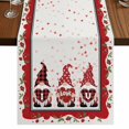 thumbnail image 1 of Table Runners 70 Inches Long Dress Scarves, Valentine's Day Farmhouse Coffee/Dining/Kitchen Table Decor, Holiday Table Runner, Love Heart Roses Gnomes Romantic 13x70 Inch, 1 of 9