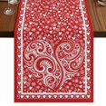 thumbnail image 1 of Table Runners 70 Inches Long Dress Scarves, Valentine's Day Farmhouse Coffee/Dining/Kitchen Table Decor, Holiday Table Runner, Red Love Retro Country Abstract Art 13x70 Inch, 1 of 9