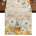 thumbnail image 1 of Table Runners 70 Inches Long Dress Scarves, White Daisy Farmhouse Coffee/Dining/Kitchen Table Decor, Holiday Table Runner, Spring Floral Bees Elegant Pastoral Botanical 13x70 Inch, 1 of 9