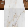 thumbnail image 1 of Table Runners 70 Inches Long Dress Scarves, White Golden Marble Farmhouse Coffee/Dining/Kitchen Table Decor, Holiday Table Runner, Modern Abstract Art Elegant 13x70 Inch, 1 of 9