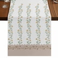 thumbnail image 1 of Table Runners 72 Inches Long Dress Scarves, Beige Floral Farmhouse Kitchen/Dining Table Runner, Coffee Tablerunners, Spring Summer Botanical Flowers 14x72 Inch, 1 of 9