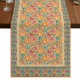 thumbnail image 1 of Table Runners 72 Inches Long Dress Scarves, Beige Red Floral Boho Farmhouse Kitchen/Dining Table Runner, Coffee Tablerunners, Vintage Ethnic Tribe Abstract Art 14x72 Inch, 1 of 7