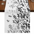 thumbnail image 1 of Table Runners 72 Inches Long Dress Scarves, Black Leaves Farmhouse Kitchen/Dining Table Runner, Coffee Tablerunners, Summer Botanical 18x72 Inch, 1 of 9