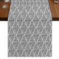 thumbnail image 1 of Table Runners 72 Inches Long Dress Scarves, Black White Farmhouse Kitchen Table Runner, Coffee Tablerunners, Modern Abstract Art Farmhouse 18x72 Inch, 1 of 9