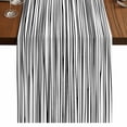 thumbnail image 1 of Table Runners 72 Inches Long Dress Scarves, Black White Lines Farmhouse Kitchen/Dining Table Runner, Coffee Tablerunners, Retro Stripes Texture Minimalist Art 14x72 Inch, 1 of 9