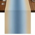 thumbnail image 1 of Table Runners 72 Inches Long Dress Scarves, Blue Yellow Ombre Farmhouse Kitchen/Dining Table Runner, Coffee Tablerunners, Farmhouse Modern Gradient Art 14x72 Inch, 1 of 9