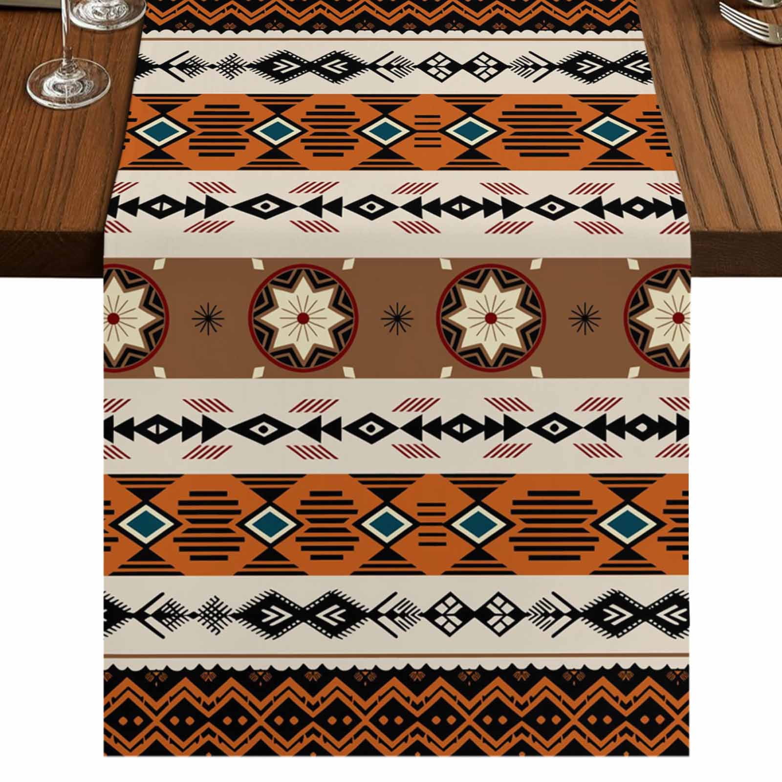 Table Runners 72 Inches Long Dress Scarves, Brown Beige Boho Farmhouse ...