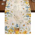 thumbnail image 1 of Table Runners 72 Inches Long Dress Scarves, Daisy Spring Floral Farmhouse Kitchen/Dining Table Runner, Coffee Tablerunners, Farmhouse Botanical Green Leaves Vintage Art 18x72 Inch, 1 of 9