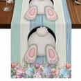 thumbnail image 1 of Table Runners 72 Inches Long Dress Scarves, Easter Bunny Farmhouse Kitchen Table Runner, Coffee Tablerunners, Cute Rabbit Eggs Flowers Farmhouse Wood 14x72 Inch, 1 of 9