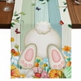 thumbnail image 1 of Table Runners 72 Inches Long Dress Scarves, Easter Farmhouse Kitchen Table Runner, Coffee Tablerunners, Spring Watercolor Eggs Country Tulip Wooden Grain 18x72 Inch, 1 of 9