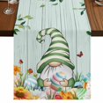thumbnail image 1 of Table Runners 72 Inches Long Dress Scarves, Easter Gnomes Farmhouse Kitchen Table Runner, Coffee Tablerunners, Spring Watercolor Eggs Flower Wood Grain Teal 16x72 Inch, 1 of 9