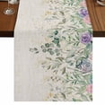 thumbnail image 1 of Table Runners 72 Inches Long Dress Scarves, Eucalyptus Leaves Farmhouse Kitchen Table Runner, Coffee Tablerunners, Sage Green Summer Botanical Weeping 14x72 Inch, 1 of 9