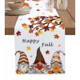 thumbnail image 1 of Table Runners 72 Inches Long Dress Scarves, Fall Farmhouse Kitchen/Dining Table Runner, Coffee Tablerunners, Orange Yellow Thanksgiving Maple Leaf Gnomes Pumpkin 13x72 Inch, 1 of 7
