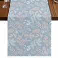 thumbnail image 1 of Table Runners 72 Inches Long Dress Scarves, Gray Blue Dandelion Farmhouse Kitchen Table Runner, Coffee Tablerunners, Spring Flowers Modern Minimalist 18x72 Inch, 1 of 9