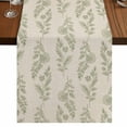 thumbnail image 1 of Table Runners 72 Inches Long Dress Scarves, Green Botanical Farmhouse Kitchen/Dining Table Runner, Coffee Tablerunners, Pastoral Elegant Spring Floral Rustic 14x72 Inch, 1 of 9