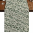 thumbnail image 1 of Table Runners 72 Inches Long Dress Scarves, Green Floral Farmhouse Kitchen/Dining Table Runner, Coffee Tablerunners, Spring Flowers Pattern Botanical Vintage 13x72 Inch, 1 of 9