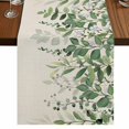thumbnail image 1 of Table Runners 72 Inches Long Dress Scarves, Green Leaves Farmhouse Kitchen/Dining Table Runner, Coffee Tablerunners, Summer Botanical 14x72 Inch, 1 of 9