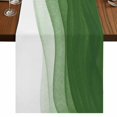 thumbnail image 1 of Table Runners 72 Inches Long Dress Scarves, Ombre Waves Farmhouse Kitchen Table Runner, Coffee Tablerunners, Abstract Art Gradient Sage Green Modern 14x72 Inch, 1 of 9