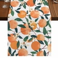 thumbnail image 1 of Table Runners 72 Inches Long Dress Scarves, Orange Farmhouse Kitchen/Dining Table Runner, Coffee Tablerunners, Summer Botanical Leaves Watercolor 14x72 Inch, 1 of 9